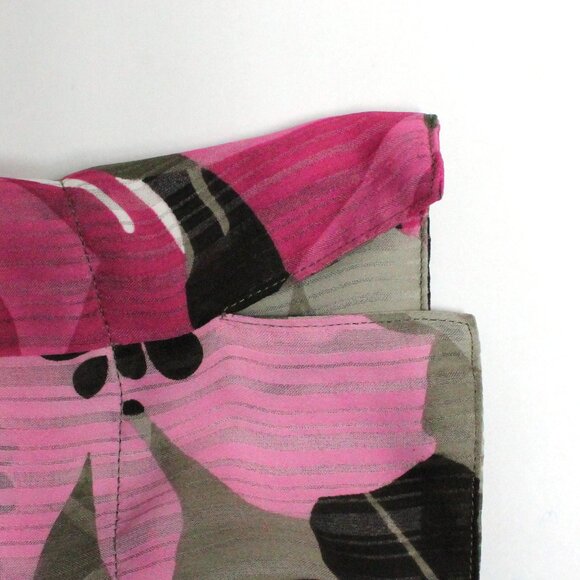 Allison Daley Size 16 Floral 3/4 Sleeve Button Down Shirt Blouse or Top - Picture 10 of 12